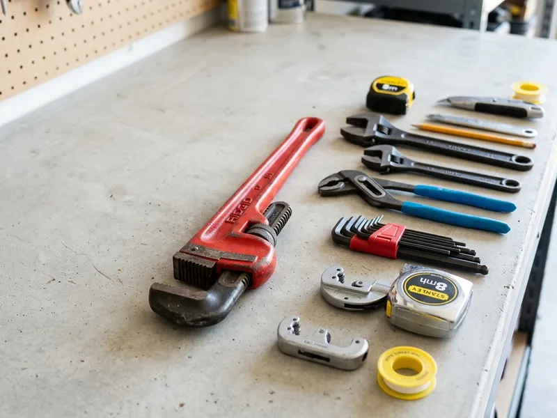 Professional plumbers in Home Gardens, CA equipped with top-tier tools for residential and commercial plumbing services.